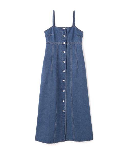 FREE'S MART（フリーズマート）の「[低身長サイズ/Sシリーズ]フロントボタンデニムキャミワンピース（ワンピース・レディース・インディゴブルー/ライトインディゴブルー・SMALL/MEDIUM/X-SMALL）」の12枚目の写真
