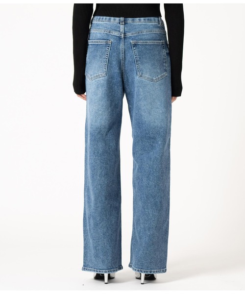 ANAP(アナップ)の「3つボタンストレッチストレートパンツ(デニムパンツ・レディース・ブラック/ブルー・M/S)」の16枚目の写真