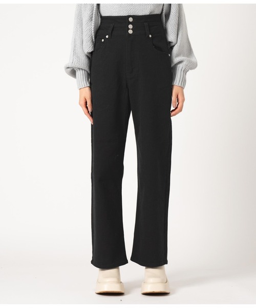 ANAP(アナップ)の「3つボタンストレッチストレートパンツ(デニムパンツ・レディース・ブラック/ブルー・M/S)」の20枚目の写真