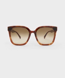charles & keithブレードテンプル バタフライサングラス ブレードテンプル バタフライサングラス - ゴールド | CHARLES