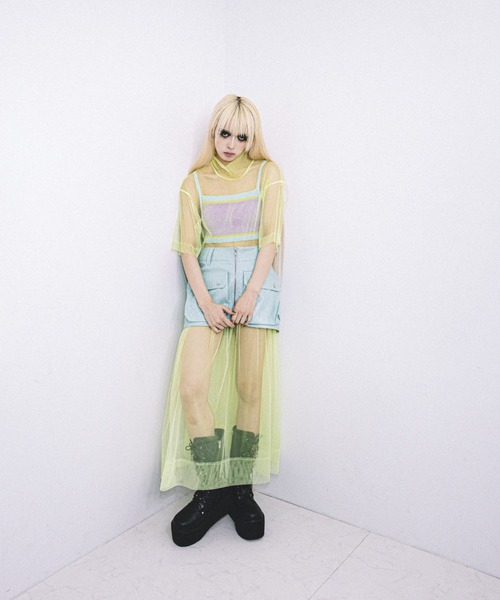 ANNA SUI NYC（アナ スイ エヌ ワイ シー）の「ANNA SUI NYC マルチカラータンクトップ（タンクトップ・レディース・グリーン/ブラック/パープル・FREE）」の11枚目の写真