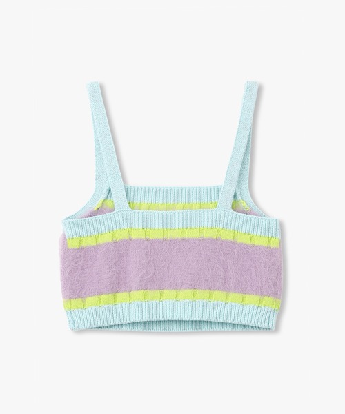 ANNA SUI NYC（アナ スイ エヌ ワイ シー）の「ANNA SUI NYC マルチカラータンクトップ（タンクトップ・レディース・グリーン/ブラック/パープル・FREE）」の6枚目の写真