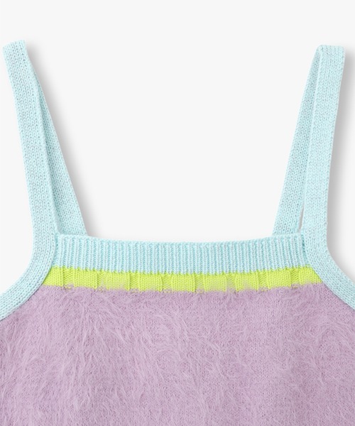 ANNA SUI NYC（アナ スイ エヌ ワイ シー）の「ANNA SUI NYC マルチカラータンクトップ（タンクトップ・レディース・グリーン/ブラック/パープル・FREE）」の7枚目の写真