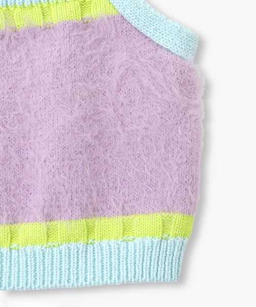 ANNA SUI NYC（アナ スイ エヌ ワイ シー）の「ANNA SUI NYC マルチカラータンクトップ（タンクトップ・レディース・グリーン/ブラック/パープル・FREE）」の8枚目の写真