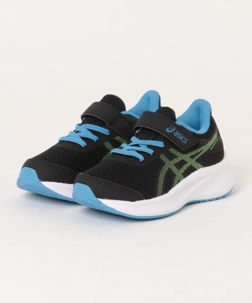 ASICS（アシックス）の「ASICS アシックス PATRIOT 13 PS【軽量】キッズスニーカー ランニングシューズ ストラップ(パトリオット13PS) 1014A264（スニーカー・キッズ・ネイビー/ブラック/ブラック×ブルー・17.0cm/17.5cm/18.5cm/19.5cm/20.0cm/20.5cm/21.0cm/21.5cm/22.0cm）」の3枚目の写真