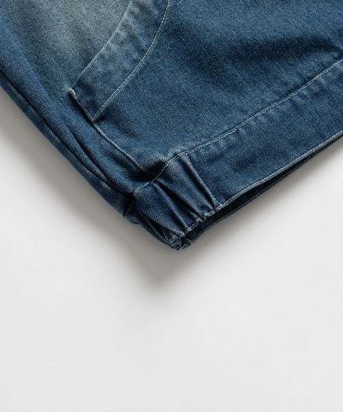 WISH FOR EVER(ウィッシュフォーエバー)の「OVER DYE DENIM HOODIE /オーバーダイデニムフーディ(パーカー・メンズ・インディゴブルー/ブラック・MEDIUM/LARGE)」の13枚目の写真