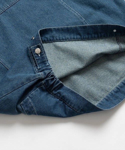 WISH FOR EVER(ウィッシュフォーエバー)の「OVER DYE DENIM HOODIE /オーバーダイデニムフーディ(パーカー・メンズ・インディゴブルー/ブラック・MEDIUM/LARGE)」の18枚目の写真