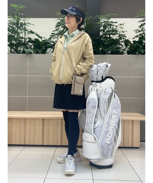 adabat（アダバット）の「◆【撥水加工／防風】エンボスロゴデザイン 長袖アウター（ブルゾン・レディース・グリーン/ネイビー/ベージュ・40/38/42）」の20枚目の写真