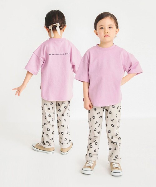 BRANSHES(ブランシェス)の「【男女兼用】BIGシルエット6分袖Tシャツ(Tシャツ/カットソー・キッズ・その他/ブラック/オフホワイト/ピンク/ネイビー・130/110/120/140/160/150/100)」の21枚目の写真