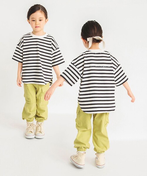 BRANSHES(ブランシェス)の「【男女兼用】BIGシルエット6分袖Tシャツ(Tシャツ/カットソー・キッズ・その他/ブラック/オフホワイト/ピンク/ネイビー・130/110/120/140/160/150/100)」の11枚目の写真