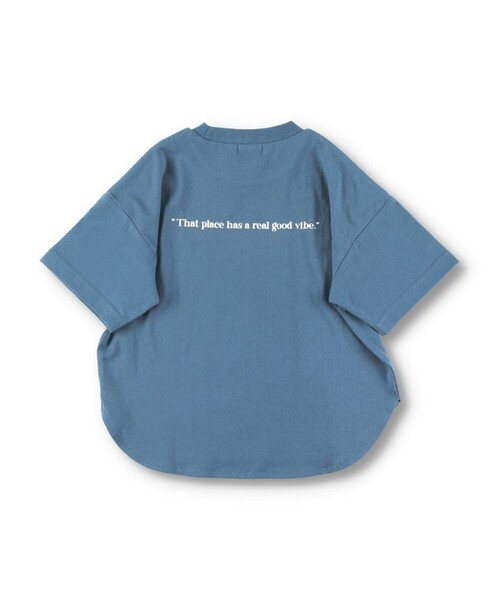 BRANSHES(ブランシェス)の「【男女兼用】BIGシルエット6分袖Tシャツ(Tシャツ/カットソー・キッズ・その他/ブラック/オフホワイト/ピンク/ネイビー・130/110/120/140/160/150/100)」の3枚目の写真