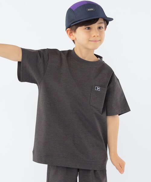 Russell Athletic（ラッセルアスレティック）の「【SHIPS KIDS別注】RUSSELL ATHLETIC:100～130cm /〈吸水速乾/抗菌/防臭〉TEE（Tシャツ/カットソー・キッズ・チャコールグレー/ホワイト系/ベージュ・100/110/120/130）」の13枚目の写真