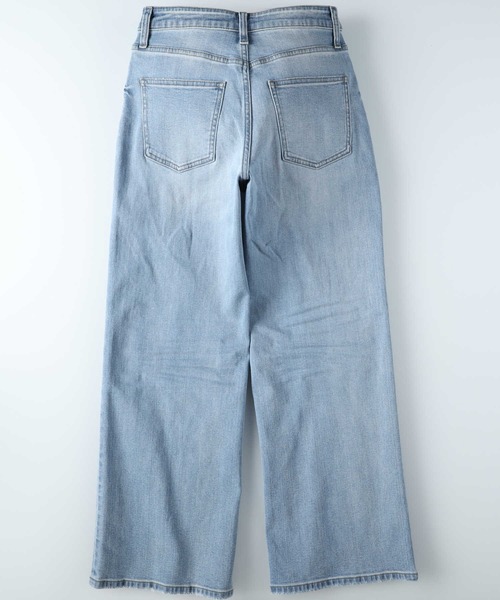 BACK NUMBER（バックナンバー）の「【BACK NUMBER】バギーストレートデニムパンツ（デニムパンツ・レディース・ノンウォッシュ/ライトインディゴブルー・L/S/M/XS）」の13枚目の写真