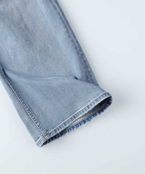 BACK NUMBER（バックナンバー）の「【BACK NUMBER】バギーストレートデニムパンツ（デニムパンツ・レディース・ノンウォッシュ/ライトインディゴブルー・L/S/M/XS）」の17枚目の写真