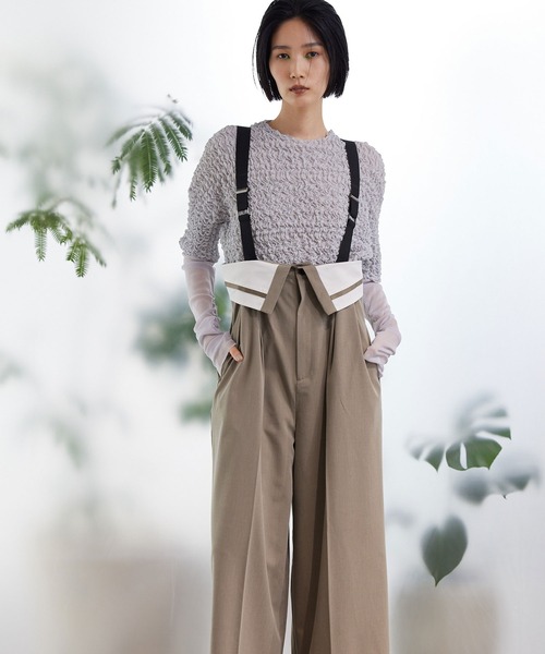 MARECHAL TERRE(マルシャルテル)の「サスペンダーパンツ(その他パンツ・レディース・ライトカーキ/キャメル/ブルー/ブラック・MEDIUM)」の21枚目の写真