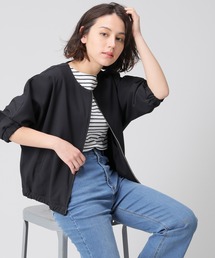 ８分袖ドルマンブルゾン