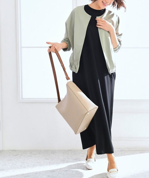 GLACIER lusso（グラシアルッソ）の「8分袖ドルマンブルゾン