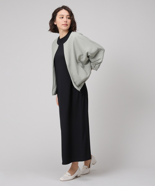 ヘリルレディースブルゾン セール】ヘリンボーン柄 オーバー サイズ ニット プルオーバー