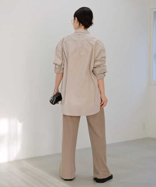 AP STUDIO（エーピーストゥディオ）の「【OFF DUTY】NEW YORK OVERSIZED TEE（Tシャツ/カットソー・レディース・チャコールグレー/ホワイト・FREE）」の7枚目の写真