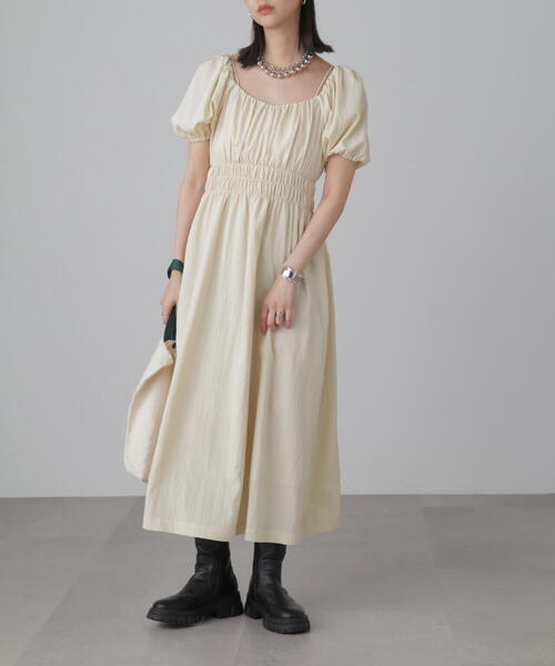 FREE'S MART(フリーズマート)の「◆2WAYオフショルボリュームスリーブワンピース(ワンピース・レディース・ブラック/ホワイト/ライトグリーン・SMALL/MEDIUM)」の22枚目の写真