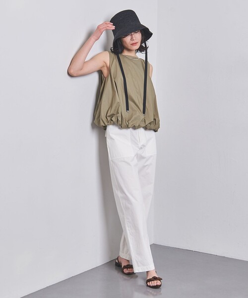 UNITED ARROWS(ユナイテッドアローズ)の「バルーン ノースリーブ ブラウス(シャツ/ブラウス・レディース・ブラック/ホワイト/オリーブ・FREE)」の5枚目の写真