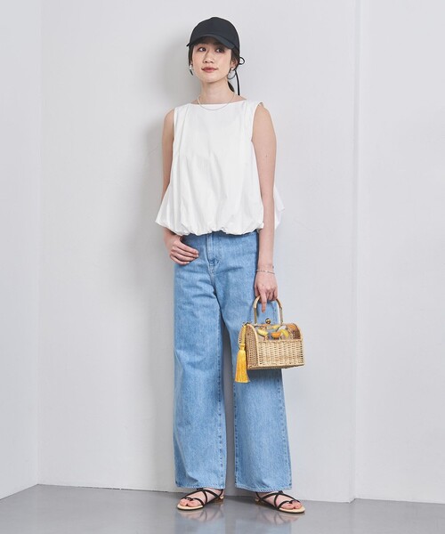 UNITED ARROWS(ユナイテッドアローズ)の「バルーン ノースリーブ ブラウス(シャツ/ブラウス・レディース・ブラック/ホワイト/オリーブ・FREE)」の10枚目の写真