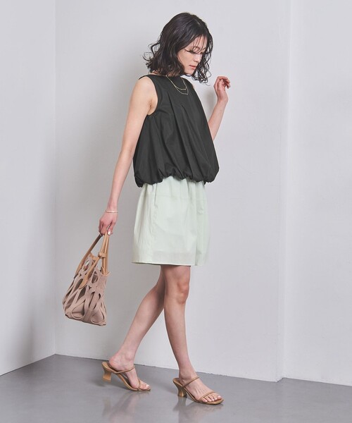 UNITED ARROWS(ユナイテッドアローズ)の「バルーン ノースリーブ ブラウス(シャツ/ブラウス・レディース・ブラック/ホワイト/オリーブ・FREE)」の13枚目の写真