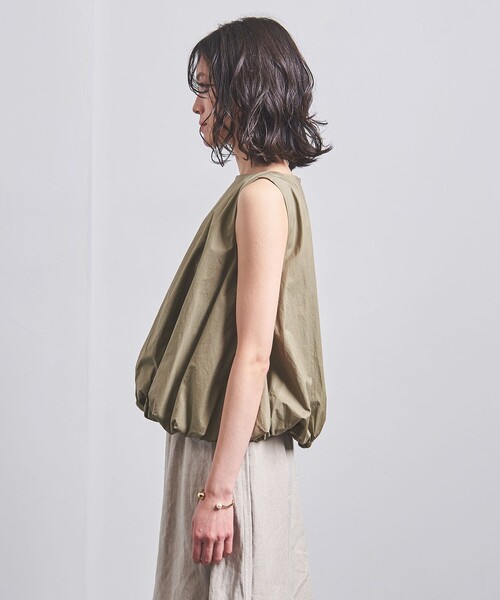 UNITED ARROWS(ユナイテッドアローズ)の「バルーン ノースリーブ ブラウス(シャツ/ブラウス・レディース・ブラック/ホワイト/オリーブ・FREE)」の15枚目の写真