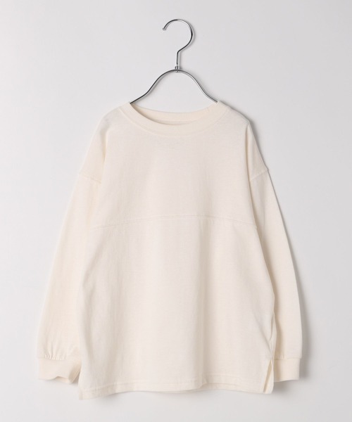 BAYFLOW（ベイフロー）の「[プチプラ★\1791］新色入荷!!ベーシックBIG TEE（KIDS）（Tシャツ/カットソー・キッズ・パープル/オフホワイト/チャコール/ナチュラル/グリーン/ブルー/ブラック/レッド・120cm/130cm/140cm/110cm/150cm）」の17枚目の写真