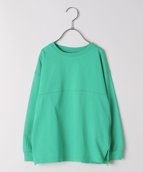 BAYFLOW（ベイフロー）の「[プチプラ★\1791］新色入荷!!ベーシックBIG TEE（KIDS）（Tシャツ/カットソー・キッズ・パープル/オフホワイト/チャコール/ナチュラル/グリーン/ブルー/ブラック/レッド・120cm/130cm/140cm/110cm/150cm）」の21枚目の写真