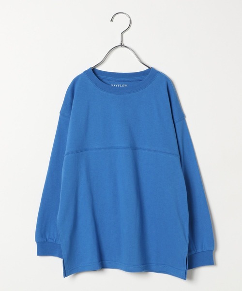 BAYFLOW（ベイフロー）の「[プチプラ★\1791］新色入荷!!ベーシックBIG TEE（KIDS）（Tシャツ/カットソー・キッズ・パープル/オフホワイト/チャコール/ナチュラル/グリーン/ブルー/ブラック/レッド・120cm/130cm/140cm/110cm/150cm）」の22枚目の写真