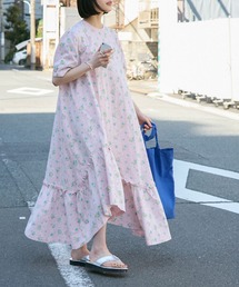 forksy. | 【forksy.】フラワープリントフリルワンピース(ワンピース)