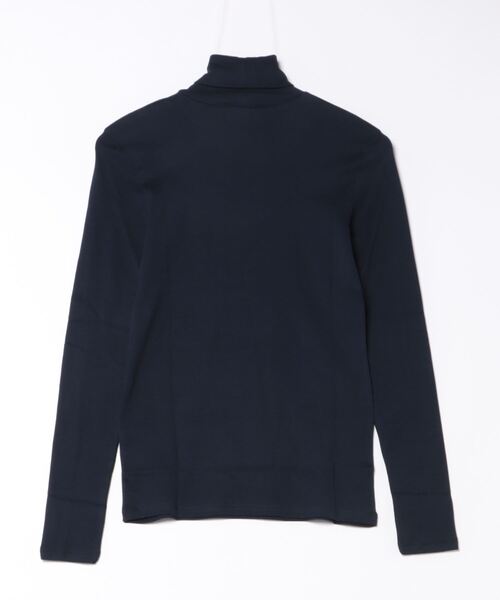 BENETTON (UNITED COLORS OF BENETTON)(ベネトンユナイテッドカラーズオブベネトン)の「ブランドロゴ刺繍入りモックネック長袖カットソー(Tシャツ/カットソー・レディース・ブラック/ネイビー/ホワイト・SMALL/X-SMALL)」の13枚目の写真