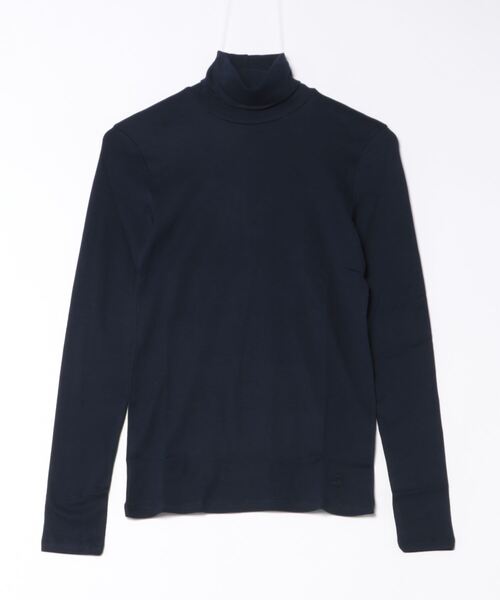 BENETTON (UNITED COLORS OF BENETTON)(ベネトンユナイテッドカラーズオブベネトン)の「ブランドロゴ刺繍入りモックネック長袖カットソー(Tシャツ/カットソー・レディース・ブラック/ネイビー/ホワイト・SMALL/X-SMALL)」の12枚目の写真