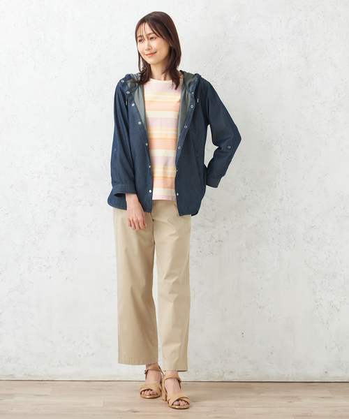 DECOY SINCE 1981(デコイシンスイチキュウハチイチ)の「ストレッチストレートパンツ(スラックス・レディース・ベージュ/ネイビー・64/67/70)」の12枚目の写真