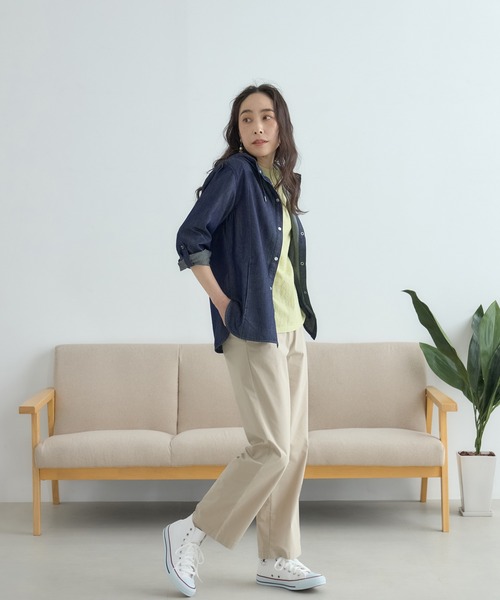 DECOY SINCE 1981(デコイシンスイチキュウハチイチ)の「ストレッチストレートパンツ(スラックス・レディース・ベージュ/ネイビー・64/67/70)」の13枚目の写真