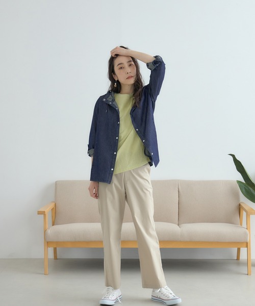 DECOY SINCE 1981(デコイシンスイチキュウハチイチ)の「ストレッチストレートパンツ(スラックス・レディース・ベージュ/ネイビー・64/67/70)」の14枚目の写真