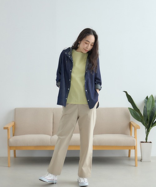 DECOY SINCE 1981(デコイシンスイチキュウハチイチ)の「ストレッチストレートパンツ(スラックス・レディース・ベージュ/ネイビー・64/67/70)」の15枚目の写真
