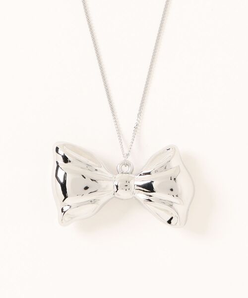 jouetie(ジュエティ)の「リボンネックレス(ネックレス・レディース・ゴールド/シルバー・FREE)」の3枚目の写真