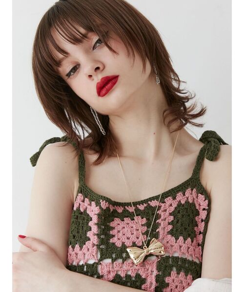 jouetie(ジュエティ)の「リボンネックレス(ネックレス・レディース・ゴールド/シルバー・FREE)」の5枚目の写真