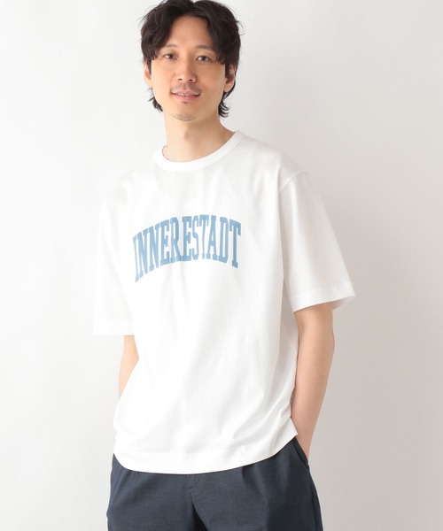 GLOBAL WORK（グローバルワーク）の「リッチクリーンTEEプリント/半袖/986783（Tシャツ/カットソー・メンズ・ダークグレー/その他1/ダークブルー/ダークグリーン/チャコールグレー/ホワイト系その他2/ライトグレー/ネイビー/グレー系その他3/ミント/グレー系その他7/ホワイト系2/ホワイト系3・SMALL/LARGE/X-LARGE/MEDIUM）」の3枚目の写真