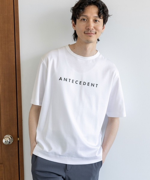 GLOBAL WORK（グローバルワーク）の「リッチクリーンTEEプリント/半袖/986783（Tシャツ/カットソー・メンズ・ダークグレー/その他1/ダークブルー/ダークグリーン/チャコールグレー/ホワイト系その他2/ライトグレー/ネイビー/グレー系その他3/ミント/グレー系その他7/ホワイト系2/ホワイト系3・SMALL/LARGE/X-LARGE/MEDIUM）」の2枚目の写真