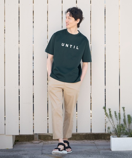 GLOBAL WORK（グローバルワーク）の「リッチクリーンTEEプリント/半袖/986783（Tシャツ/カットソー・メンズ・ダークグレー/その他1/ダークブルー/ダークグリーン/チャコールグレー/ホワイト系その他2/ライトグレー/ネイビー/グレー系その他3/ミント/グレー系その他7/ホワイト系2/ホワイト系3・SMALL/LARGE/X-LARGE/MEDIUM）」の15枚目の写真