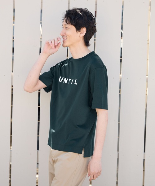 GLOBAL WORK（グローバルワーク）の「リッチクリーンTEEプリント/半袖/986783（Tシャツ/カットソー・メンズ・ダークグレー/その他1/ダークブルー/ダークグリーン/チャコールグレー/ホワイト系その他2/ライトグレー/ネイビー/グレー系その他3/ミント/グレー系その他7/ホワイト系2/ホワイト系3・SMALL/LARGE/X-LARGE/MEDIUM）」の17枚目の写真