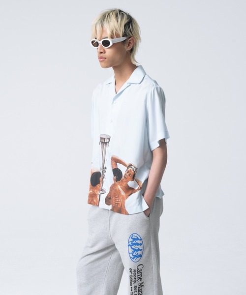 Carne Bollente カルネボレンテ Adam And Rave シャツ White Adam And Rave Shirt by Carne Bollente on Sale