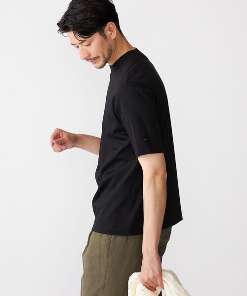 SHIPS(シップス)の「SHIPS: ALBINI モックネック ショートスリーブ Tシャツ(Tシャツ/カットソー・メンズ・ブラック/ネイビー/ホワイト・SMALL/MEDIUM/LARGE/X-LARGE)」の7枚目の写真