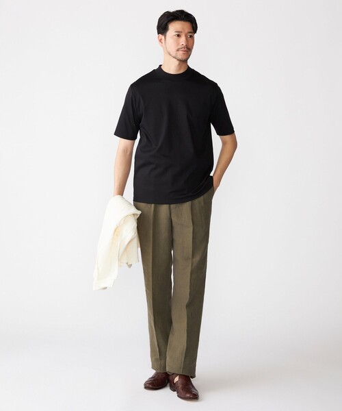SHIPS(シップス)の「SHIPS: ALBINI モックネック ショートスリーブ Tシャツ(Tシャツ/カットソー・メンズ・ブラック/ネイビー/ホワイト・SMALL/MEDIUM/LARGE/X-LARGE)」の10枚目の写真