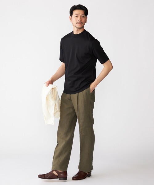 SHIPS(シップス)の「SHIPS: ALBINI モックネック ショートスリーブ Tシャツ(Tシャツ/カットソー・メンズ・ブラック/ネイビー/ホワイト・SMALL/MEDIUM/LARGE/X-LARGE)」の11枚目の写真