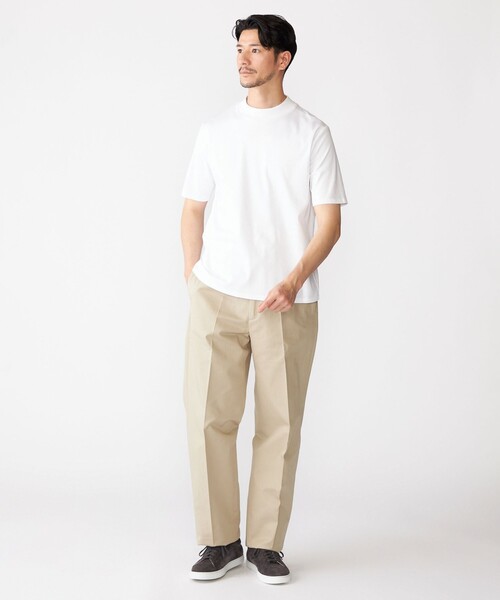 SHIPS: ALBINI モックネック ショートスリーブ Tシャツ（Tシャツ