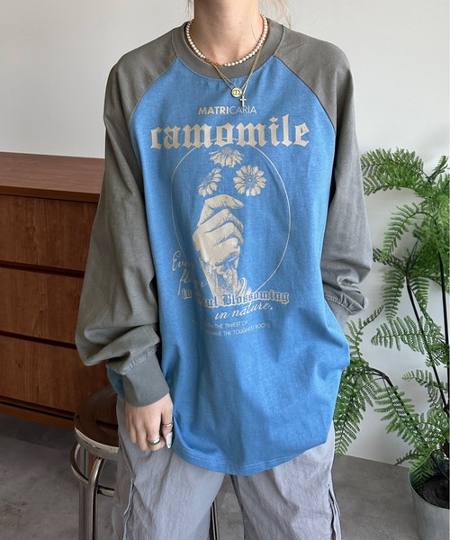 sedacle（セダクル）の「アソートラグランロンT（Tシャツ/カットソー・メンズ・ブルー/チャコールグレー/ブラック/レッド/ブラウン・MEDIUM/SMALL/LARGE）」の4枚目の写真